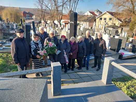 Poseta grobu Branka Pešića